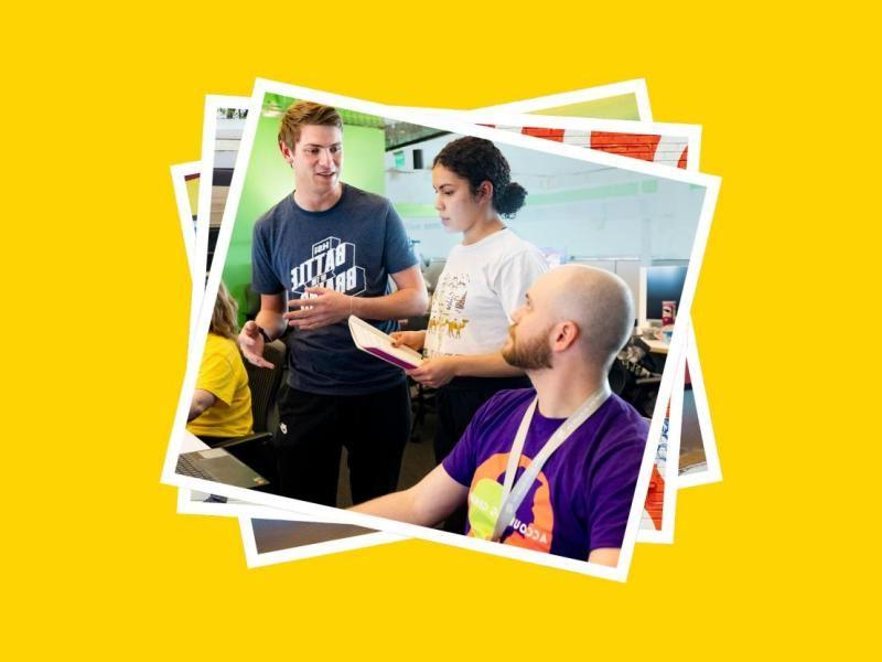 Students competing at the Battle of the Brains competition